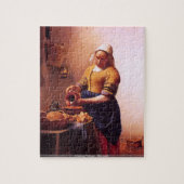 Johannes Vermeer - Milk maid puzzle Legpuzzel (Verticaal)