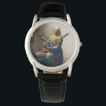 Johannes Vermeer. Milkmaïde.  kunst Horloge<br><div class="desc">Johannes Vermeer "The Milkmaid" horloge.</div>
