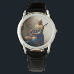 Johannes Vermeer. Milkmaïde.  kunst Horloge<br><div class="desc">Johannes Vermeer "The Milkmaid" horloge.</div>