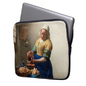 Johannes Vermeer. Milkmaïde.  kunst Laptop Sleeve (Voorkant Links)