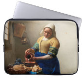 Johannes Vermeer. Milkmaïde.  kunst Laptop Sleeve (Voorkant)