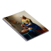 Johannes Vermeer. Milkmaïde. kunst Notitieboek (Rechterzijde)