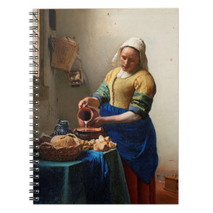 Johannes Vermeer. Milkmaïde.  kunst Notitieboek