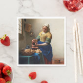 Johannes Vermeer. Milkmaïde. kunst Servet (Insitu)