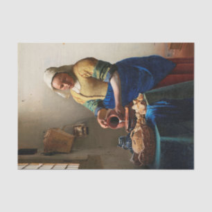 Johannes Vermeer. Milkmaïde.  kunst Tissuepapier