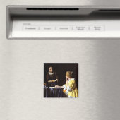 Johannes Vermeer - Mistress en Maid Magneet (Insitu (Vaatwasser))