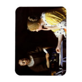 Johannes Vermeer - Mistress en Maid Magneet (Verticaal)