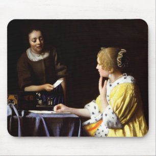 Johannes Vermeer - Mistress en Maid Muismat