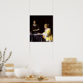 Johannes Vermeer - Mistress en Maid Poster (Keuken)