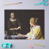 Johannes Vermeer - Mistress en Maid Tissuepapier (Craft)