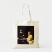 Johannes Vermeer - Mistress en Maid Tote Bag (Voorkant)
