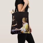 Johannes Vermeer - Mistress en Maid Tote Bag (Dichtbij)