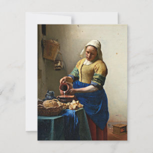 Johannes Vermeer-schilderij, De Melkmeid Kaart