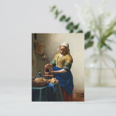 Johannes Vermeer schilderij, The Milkmaid (Staand voorkant)