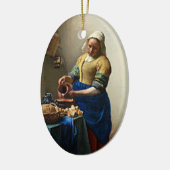 Johannes Vermeer schilderij, The Milkmaid, Keramisch Ornament (Links)