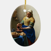 Johannes Vermeer schilderij, The Milkmaid, Keramisch Ornament (Voorkant)
