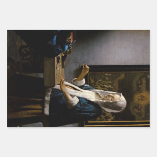 Johannes Vermeer - Selectie Meesterwerken Inpakpapier Vel (Voorkant 3)