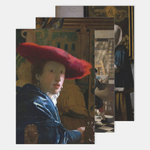 Johannes Vermeer - Selectie van stervelingen Inpakpapier Vel