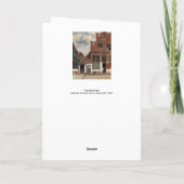 Johannes Vermeer - Straatje Kaart (Achterkant)