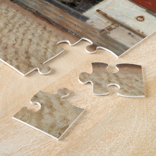 Johannes Vermeer - Straatje Legpuzzel (Zijkant)