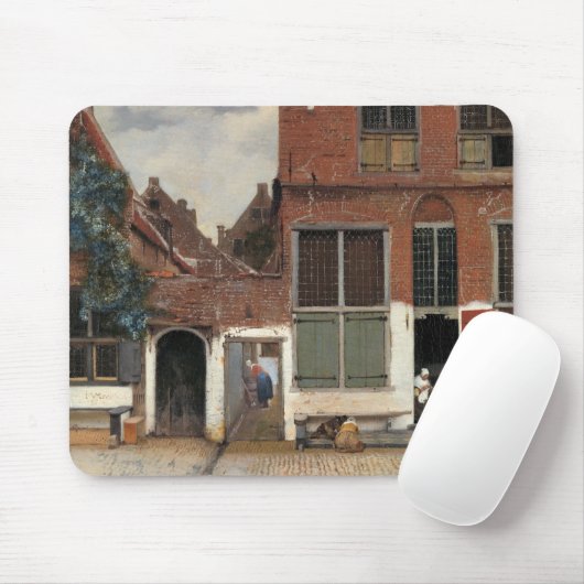 Johannes Vermeer - Straatje Muismat (Met muis)