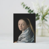 Johannes Vermeer - Studie van een jonge vrouw Briefkaart (Staand voorkant)