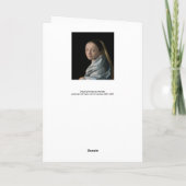 Johannes Vermeer - Studie van een jonge vrouw Kaart (Achterkant)