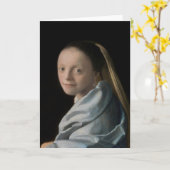 Johannes Vermeer - Studie van een jonge vrouw Kaart (Gele Bloem)