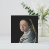 Johannes Vermeer - Studie van een jonge vrouw Kaart (Staand voorkant)