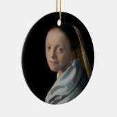 Johannes Vermeer - Studie van een jonge vrouw Keramisch Ornament (Rechts)