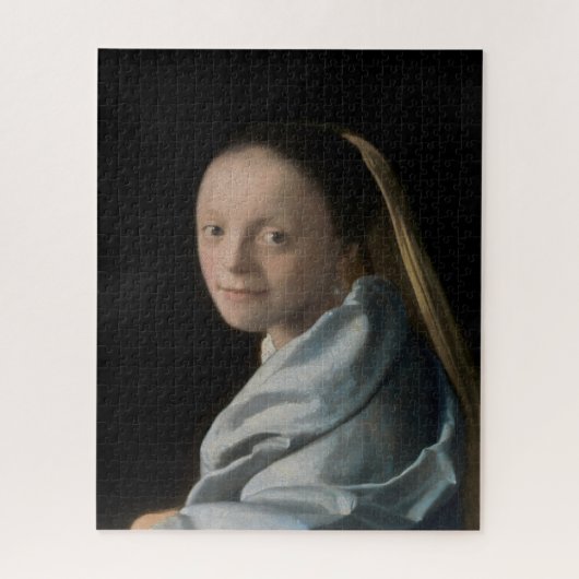 Johannes Vermeer - Studie van een jonge vrouw Legpuzzel (Verticaal)