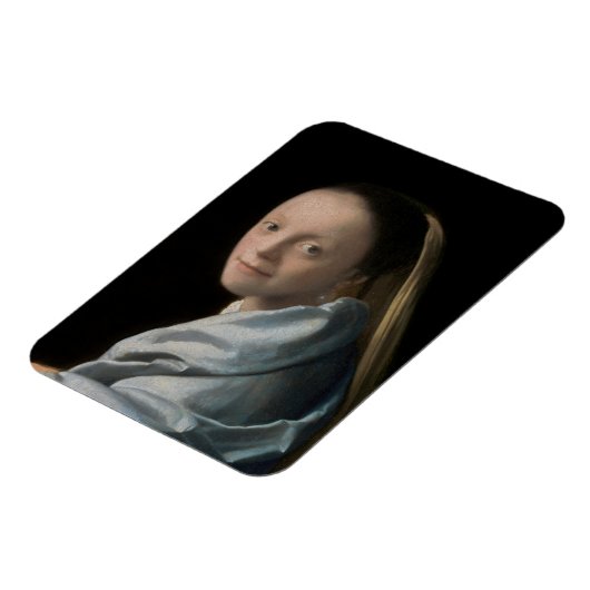 Johannes Vermeer - Studie van een jonge vrouw Magneet (Linkerzijde)