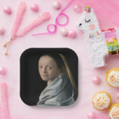 Johannes Vermeer - Studie van een jonge vrouw Papieren Bordje (Feest)