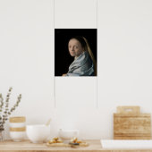 Johannes Vermeer - Studie van een jonge vrouw Poster (Keuken)
