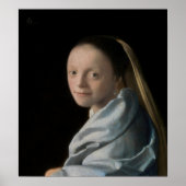 Johannes Vermeer - Studie van een jonge vrouw Poster (Voorkant)
