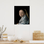Johannes Vermeer - Studie van een jonge vrouw Poster (Keuken)