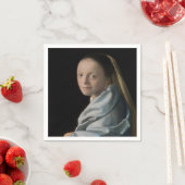 Johannes Vermeer - Studie van een jonge vrouw Servet (Insitu)