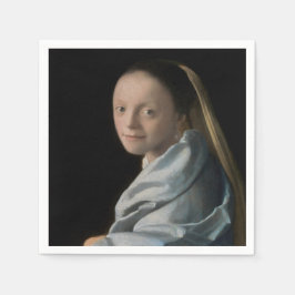 Johannes Vermeer - Studie van een jonge vrouw Servet