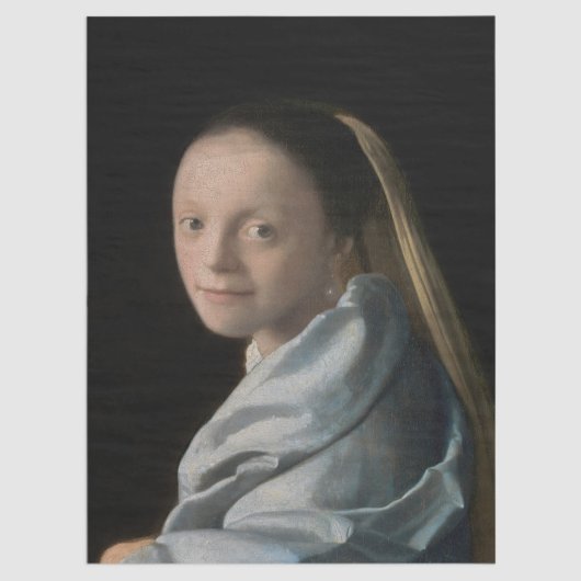 Johannes Vermeer - Studie van een jonge vrouw Tissuepapier