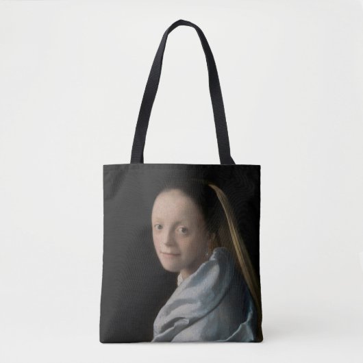 Johannes Vermeer - Studie van een jonge vrouw Tote Bag (Voorkant)