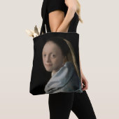 Johannes Vermeer - Studie van een jonge vrouw Tote Bag (Dichtbij)