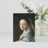 Johannes Vermeer Study of a Young Woman Briefkaart (Staand voorkant)