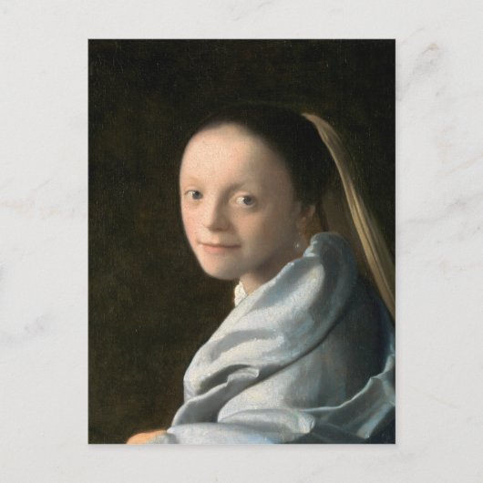 Johannes Vermeer Study of a Young Woman Briefkaart (Voorkant)