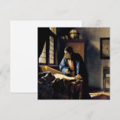 Johannes Vermeer - The Geographer Bedankkaart (Voorkant / Achterkant)
