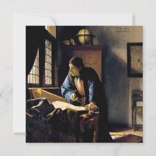 Johannes Vermeer - The Geographer Bedankkaart