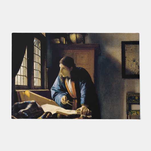 Johannes Vermeer - The Geographer Deurmat (Voorkant)