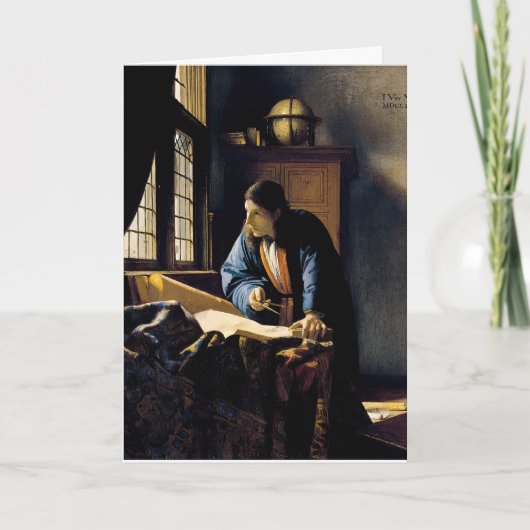 Johannes Vermeer - The Geographer Kaart (Voorkant)