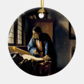 Johannes Vermeer - The Geographer Keramisch Ornament (Voorkant)