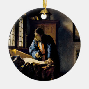 Johannes Vermeer - The Geographer Keramisch Ornament