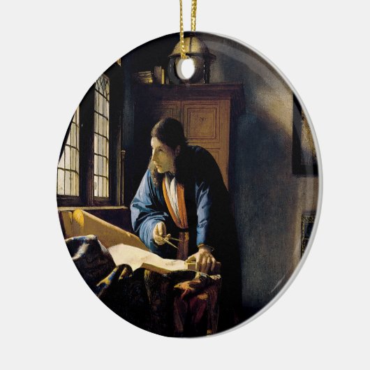 Johannes Vermeer - The Geographer Keramisch Ornament (Links)